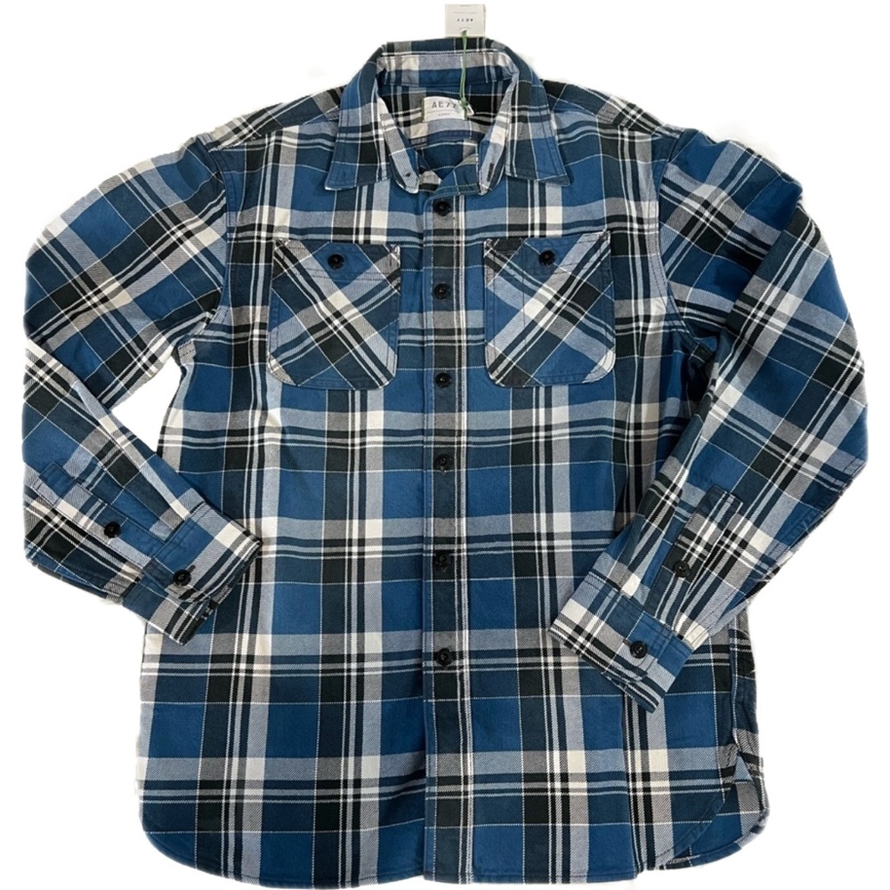 AE77 Premium Flannel Shirt, Size XS